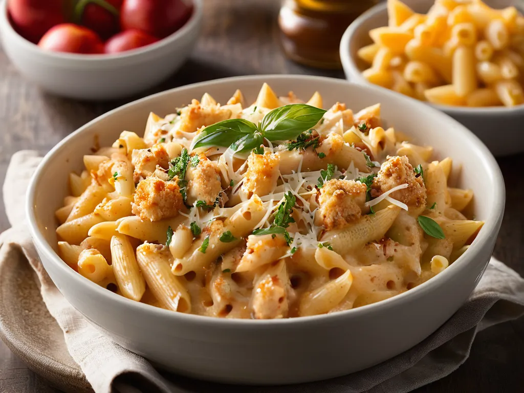Applebee's Four Cheese Mac and Cheese with Honey Pepper Chicken