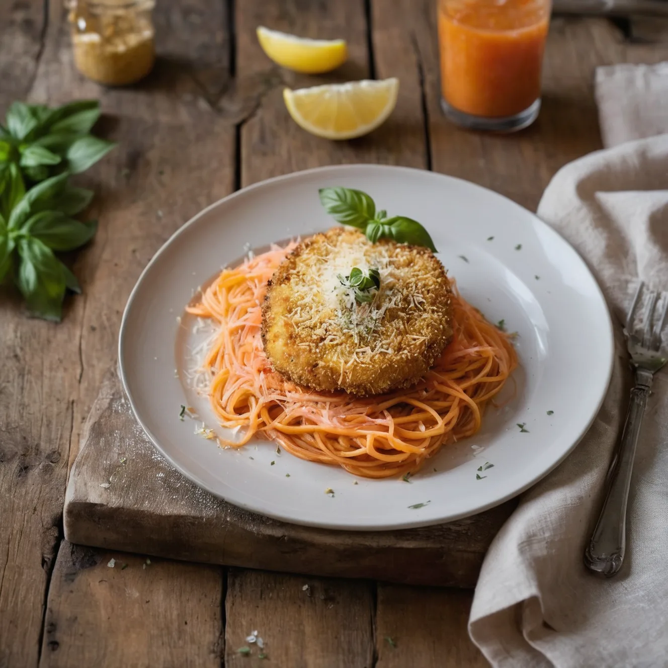 Copycat Cheesecake Factory Crusted Chicken Romano