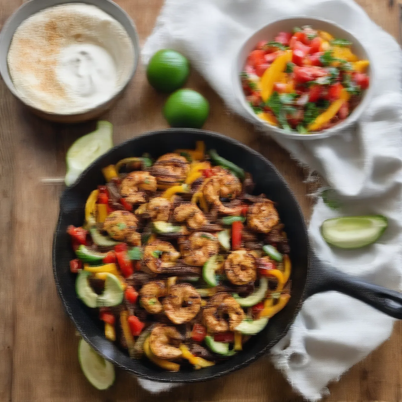Copycat Chili's Shrimp Fajitas