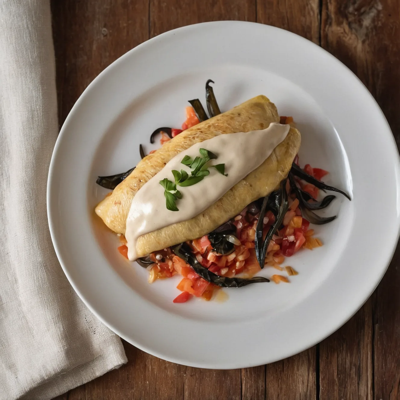 Copycat IHOP Chicken Fajita Omelette (Poblano Is Not a Bell Pepper)