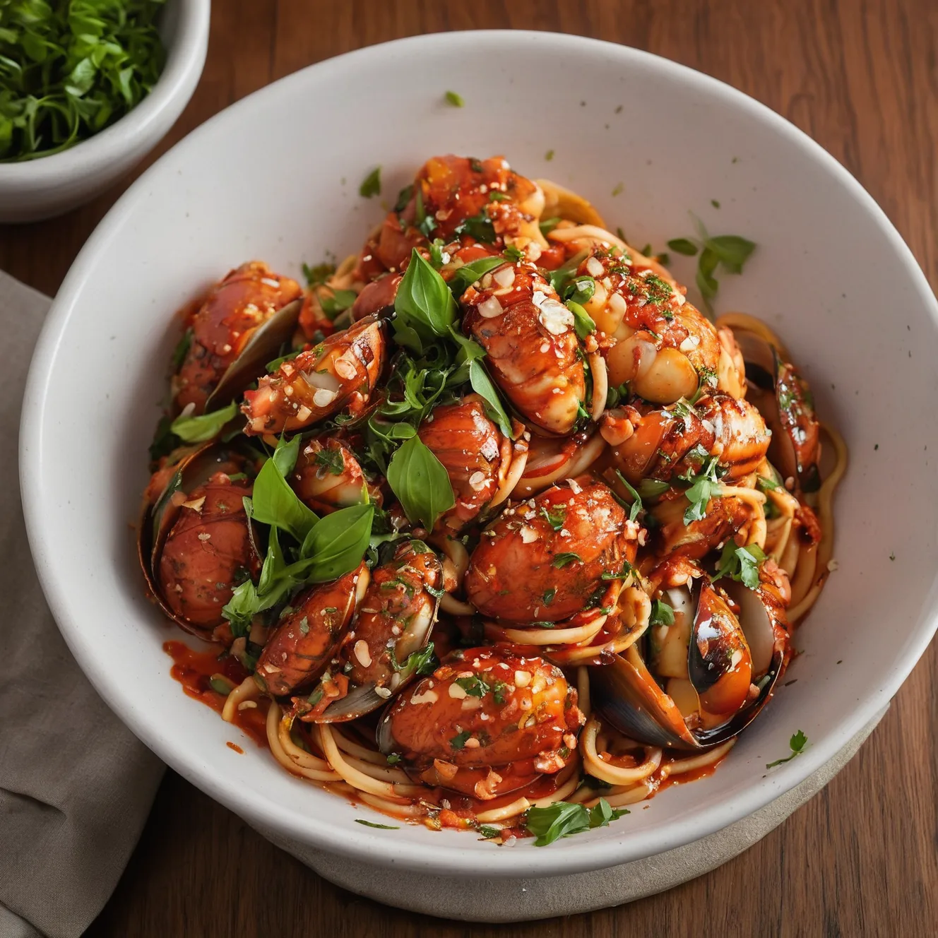 Copycat Maggiano's Linguine di Mare (Spicy Tomato Seafood Linguine)