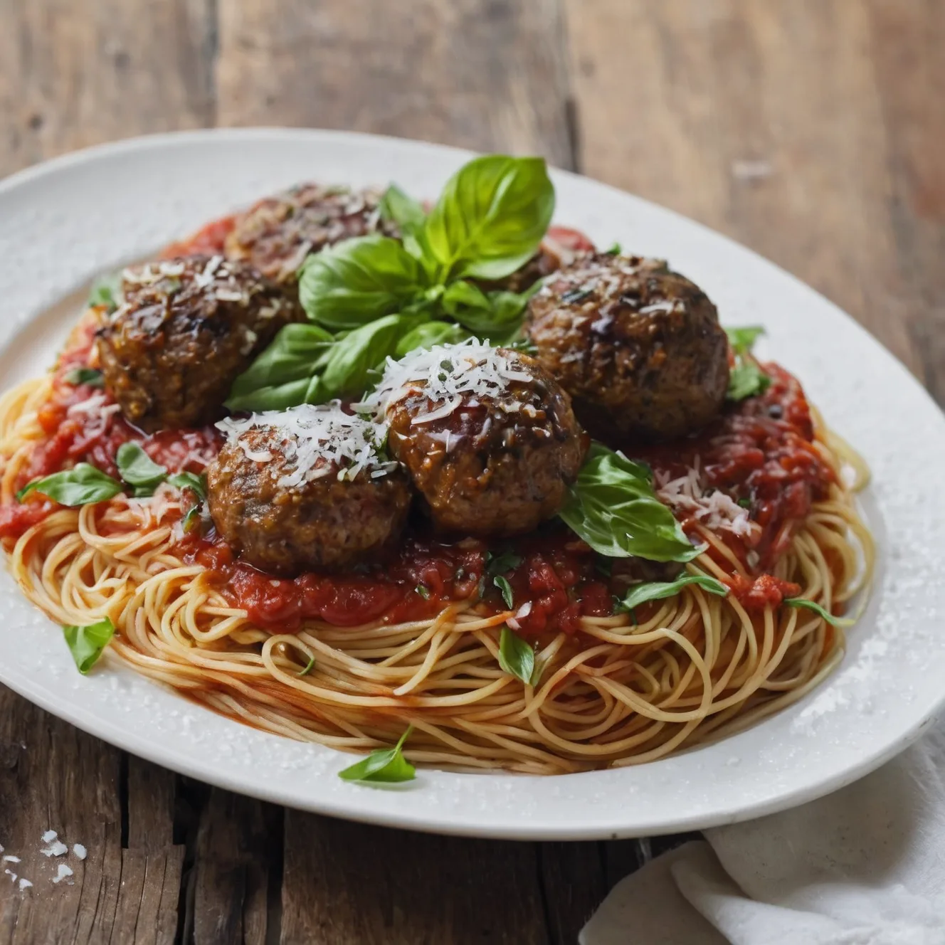 Copycat Olive Garden Spaghetti & Meatballs