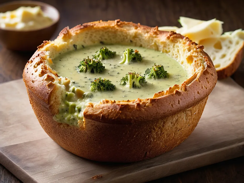 Panera Broccoli Cheddar Soup (Bread Bowl Optional)
