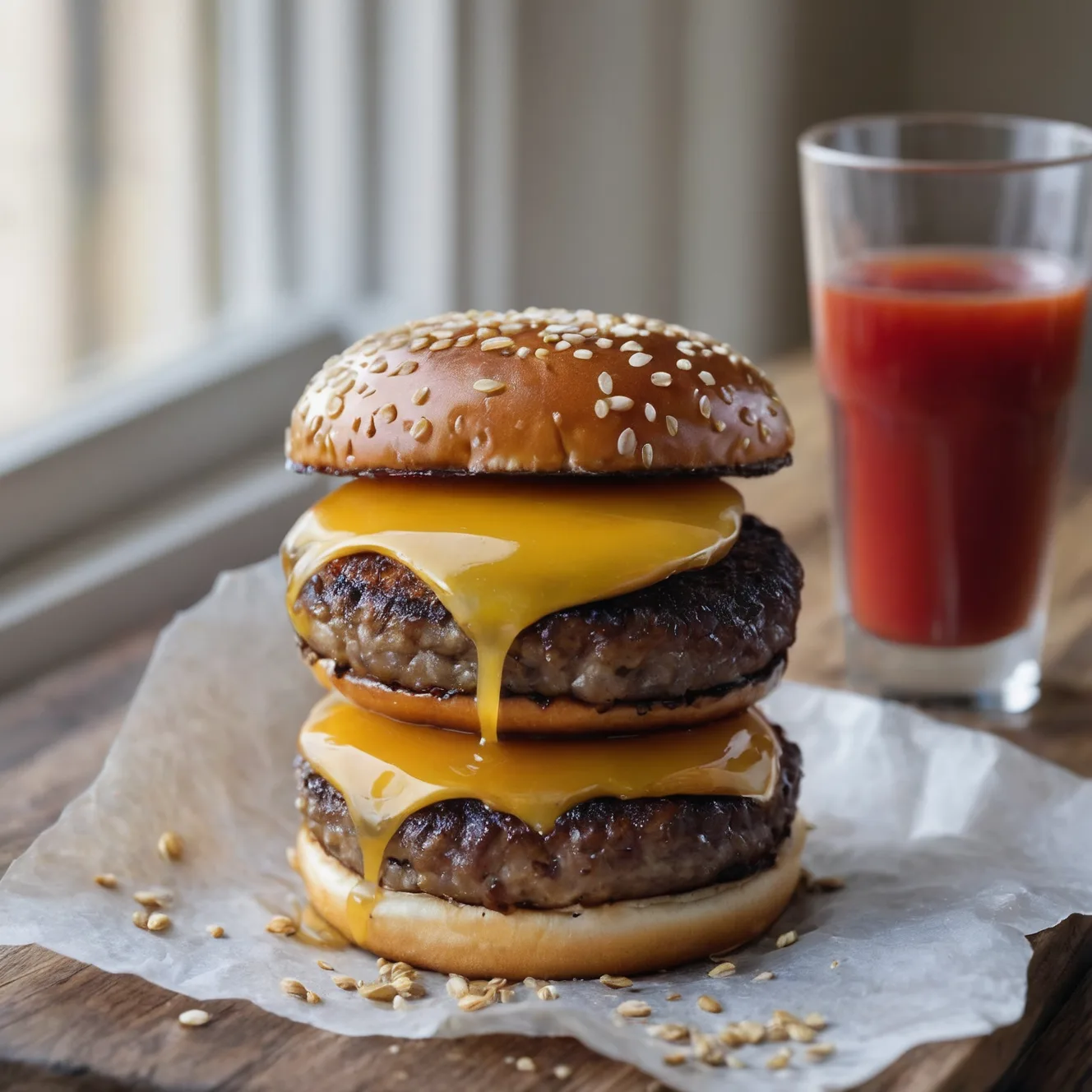Copycat Sonic Double Cheeseburger
