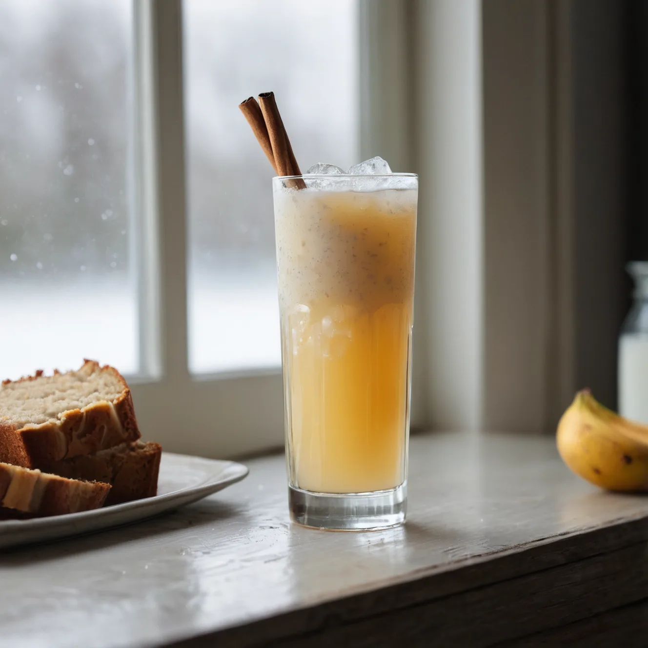 Copycat Starbucks Iced Banana Bread Chai Tea Latte