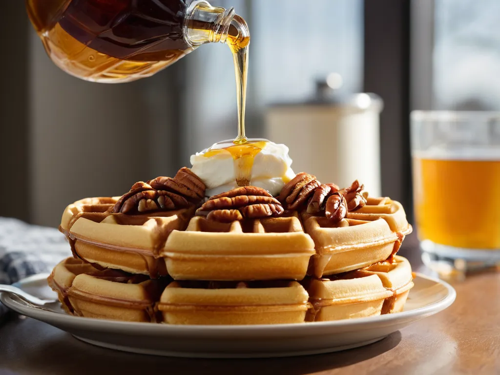 Copycat Waffle House Pecan Waffle