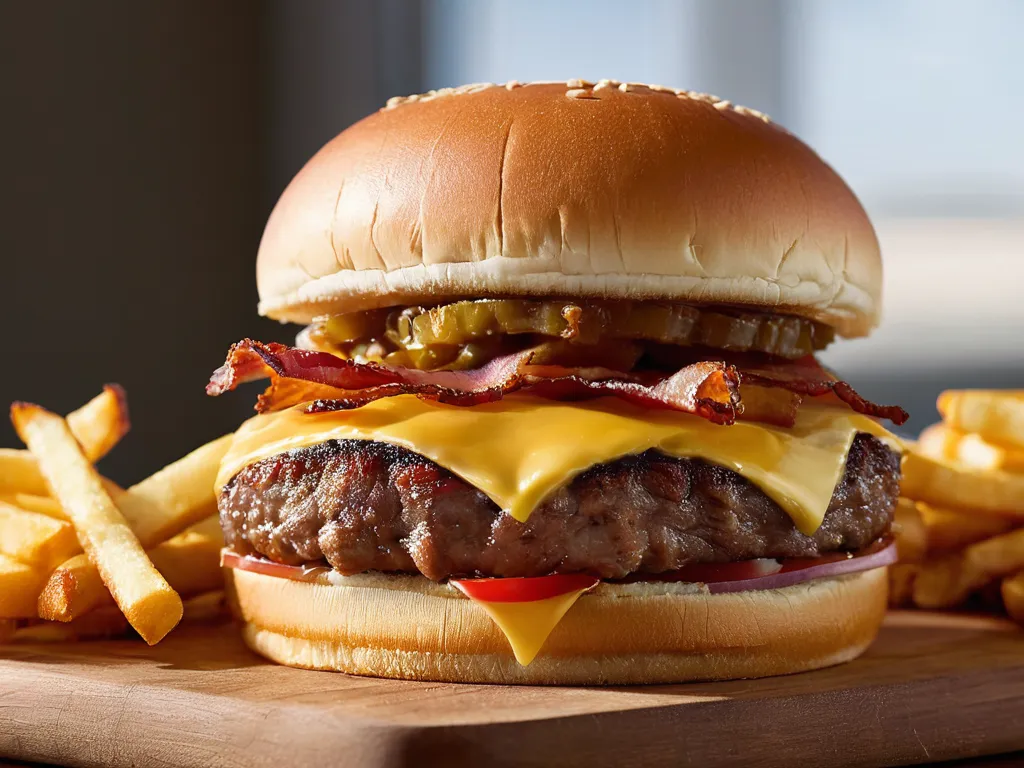 Copycat Wendy's Jr. Bacon Cheeseburger