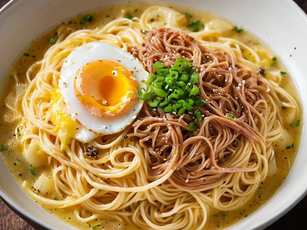 Viral TikTok Ramen Carbonara