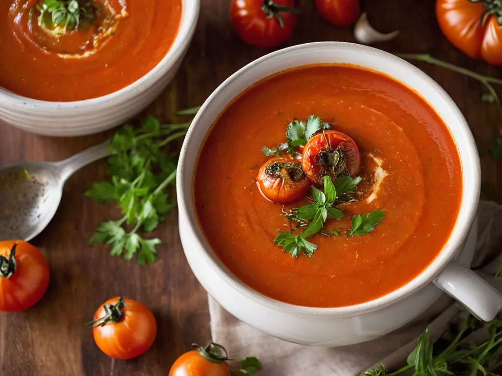 Viral TikTok Roasted Tomato Soup