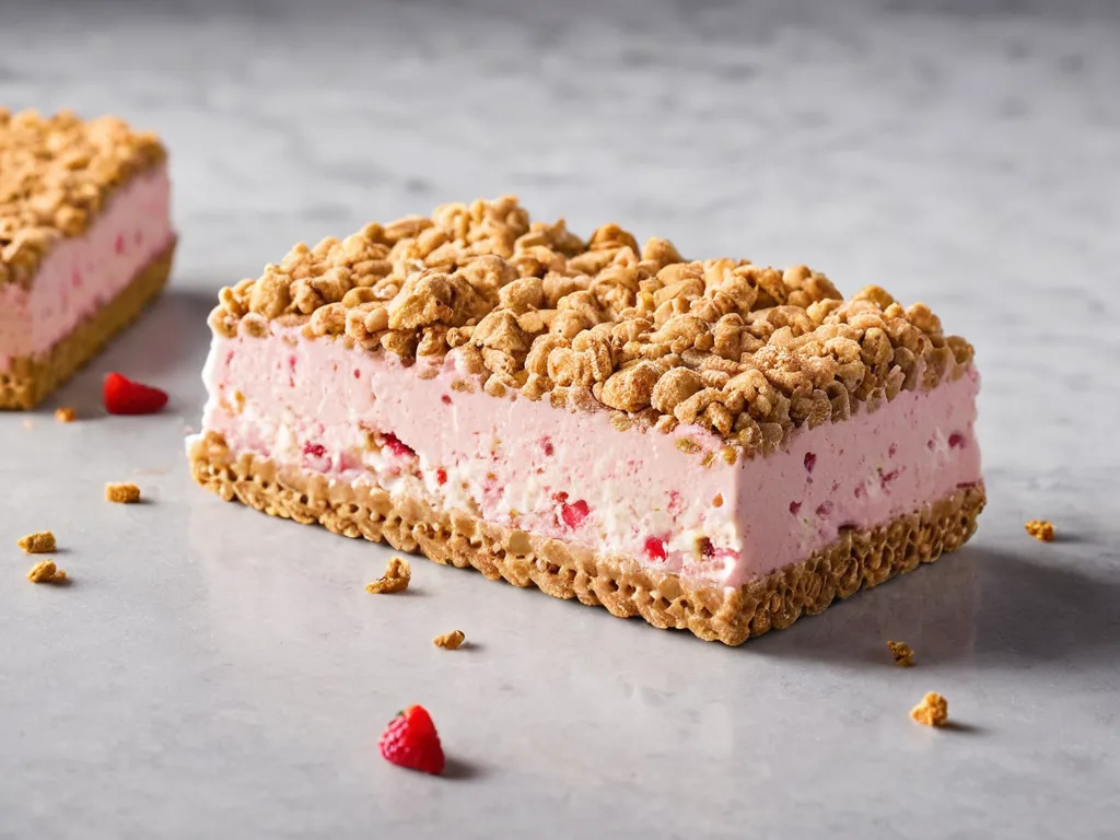 Viral TikTok Strawberry Crunch Ice Cream Bars